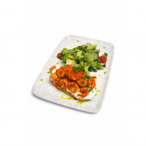 Тост с креветками